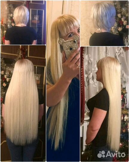 Наращивание волос, снятие, коррекция. Выпрямление