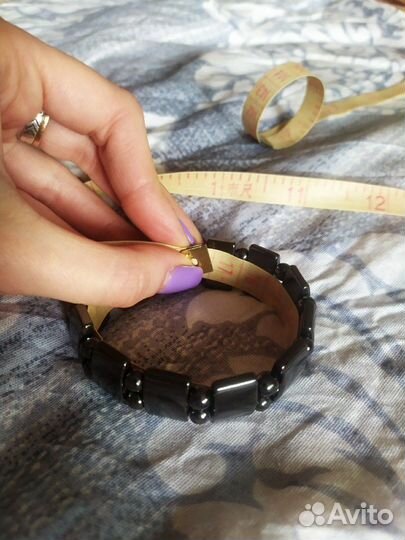 Гематитовый браслет