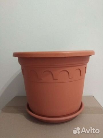 Горшок для Цветов под Керамику Италия Пластик