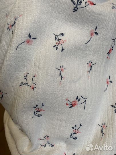 Ткань муслин с принтом на отрез