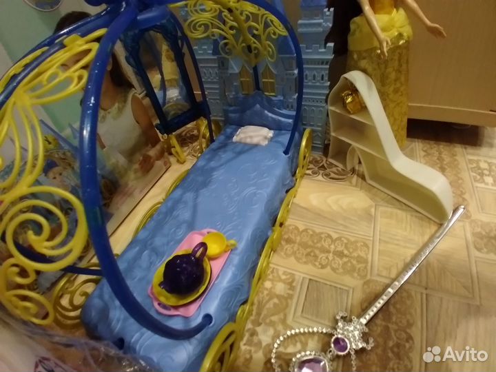 Спальня золушки, куклы пакетом disney, для девочки
