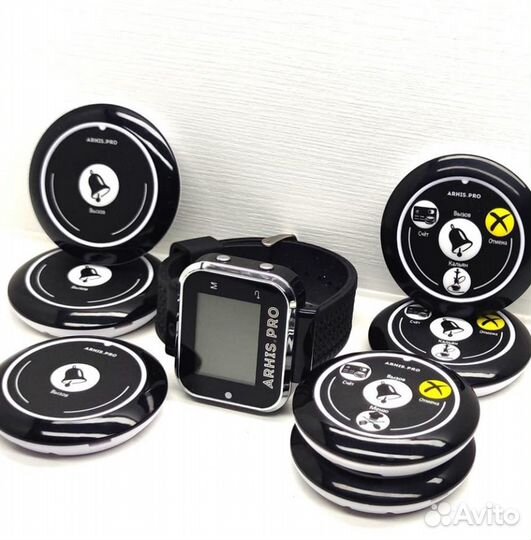 Кнопка вызова персонала или официанта с часами