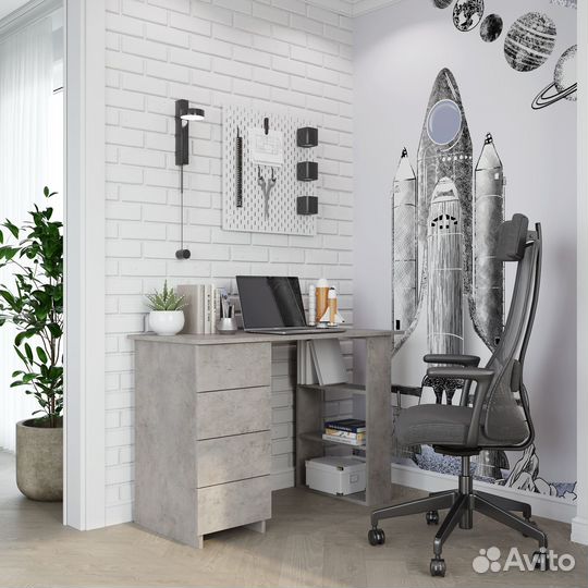 Стол компьютерный в стиле Лофт