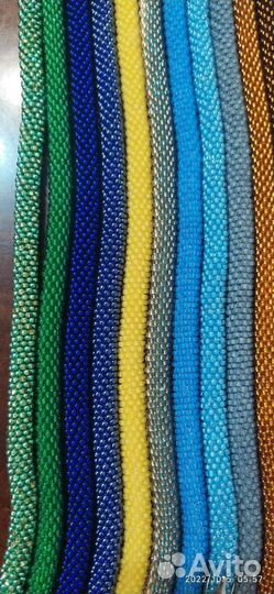 Жгут серьги из бисера