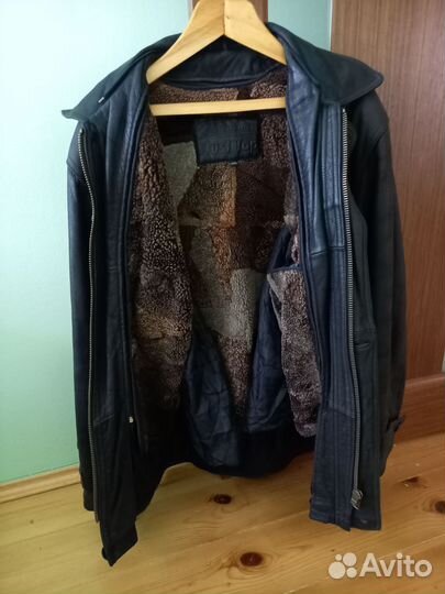 Куртка зимняя из натуральной кожи