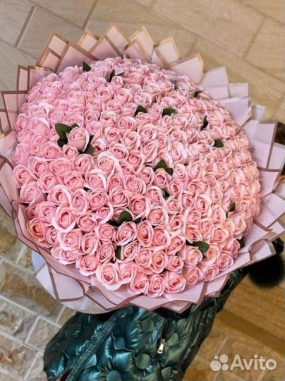 Цветы. Мыльные розы. Букет мыльных роз