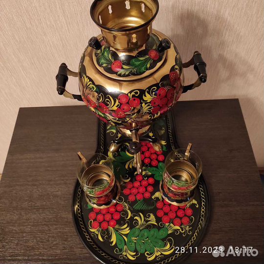 Самовар электрический расписной