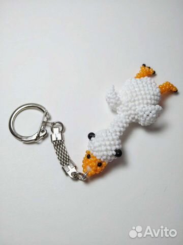 Амигуруми из бисера гусь-обнимусь