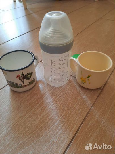 Кружки для детей и бутылочка бесплатно