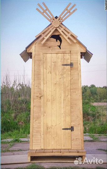 Уличный туалет с установкой Ч434