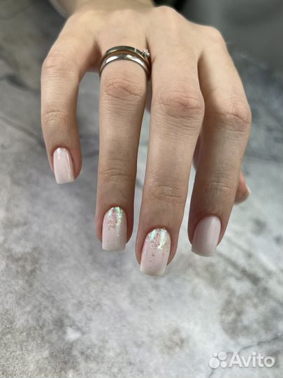 Маникюр гель лак наращивание ногтей