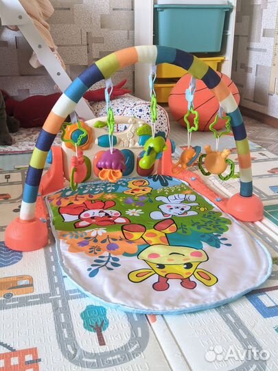 Развивающий коврик с пианино Жирафики