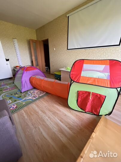 Палатка детская игровая с манежем и туннелем