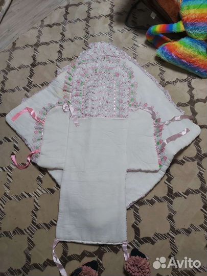 Конверт на выписку зимний для девочки