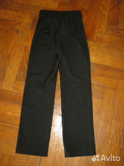 Брюки школьные девичьи, 128, шерсть 45%, прямой кр