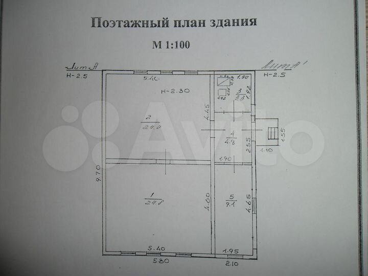 Дом 66 м² на участке 37 сот.