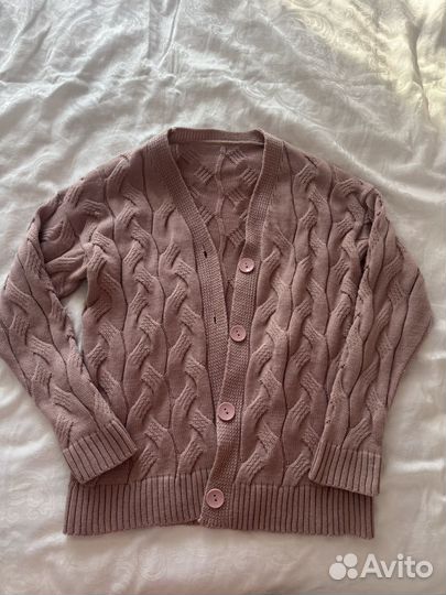 Кардиган розовый женский размер S