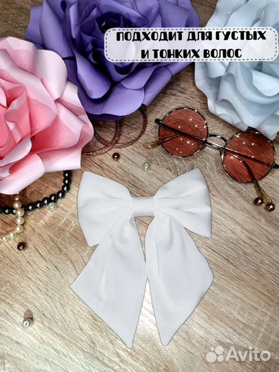 Бант для волос на заколке