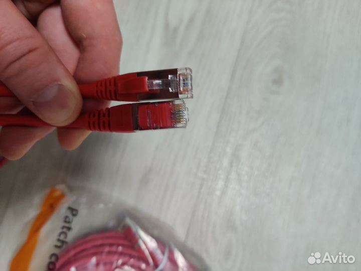 Hyperline pc-lpm-stp-rj45-rj45-c5e-10m-lszh-rd