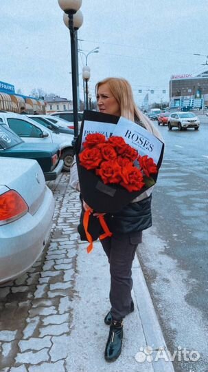 Бкет из роз. Розы. Цветы с доставкой. Акция