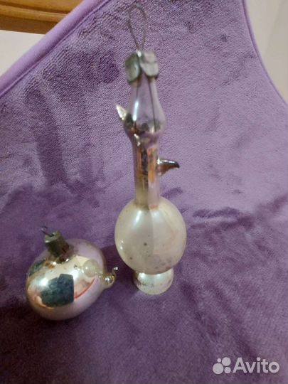 Елочные игрушки ссср.Чайник