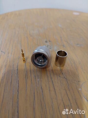 Вч разъем N вилка обжимная для кабеля рк-50