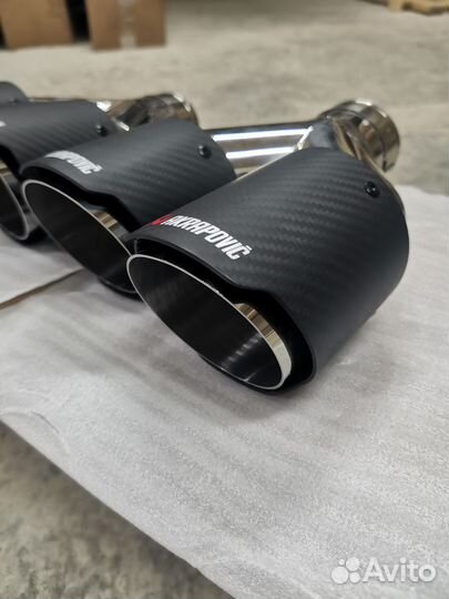 Насадки глушителя Акрапович, Akrapovic, двойные