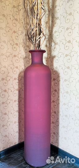 Ваза напольная 80х20 см Г.Хрустальный