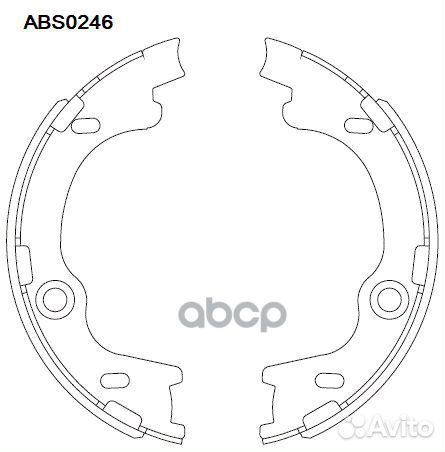 Колодки тормозные барабанные зад ABS0246 AL