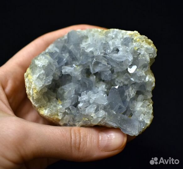 Целестин. Кристалл. Минерал. Друза