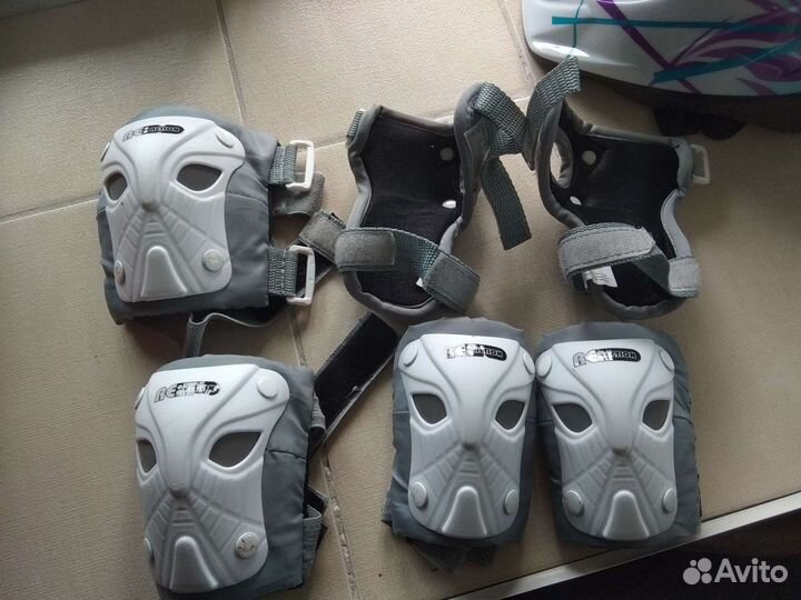 Велошлем детский + защита на руки и ноги