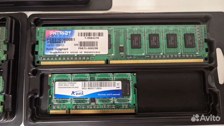 Модуль памяти patriot, adata, twinmos