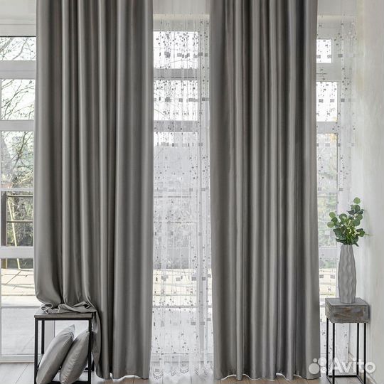 Шторы сатен Адора Хром