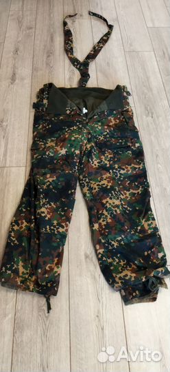 Брюки зимние военные в камуфляже флектарн