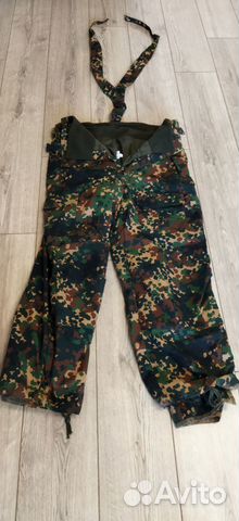Брюки зимние военные в камуфляже флектарн