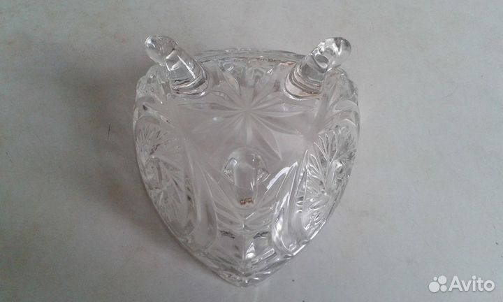 Хрустальный салатник СССР и посуда маки