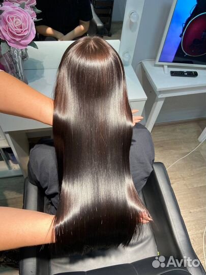 Кератиновое выпрямление волос,ботокс волос
