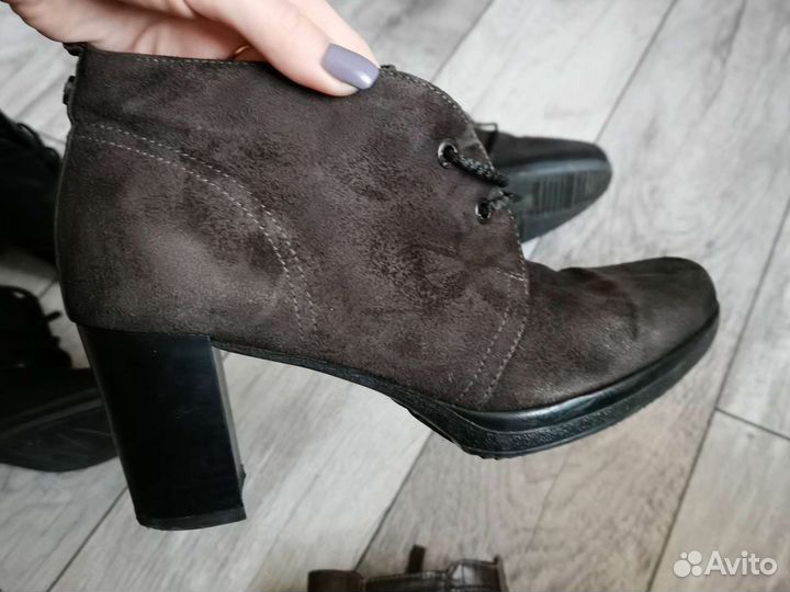 Ботильоны ботинки 39 р-р на узкую стопу