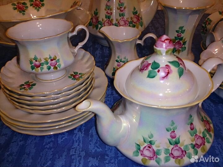 Чайный сервиз Коростень 28 предметов Фарфор Редкий