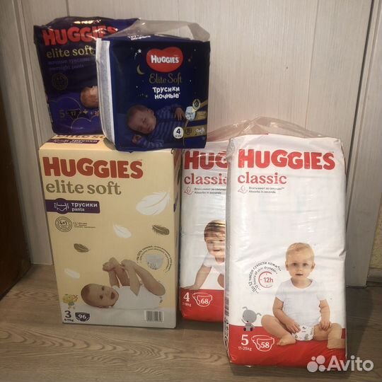 Трусики и подгузники Huggies 3,4,5