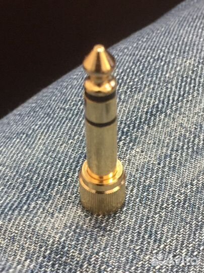Переходник 3.5 6.3 jack позолоченный