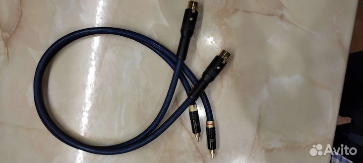 Кабель аудио XLR- RCA, 0,75 м