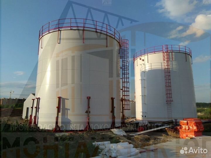 Резервуары вертикальные рвс 300/500/700/1000м3 под