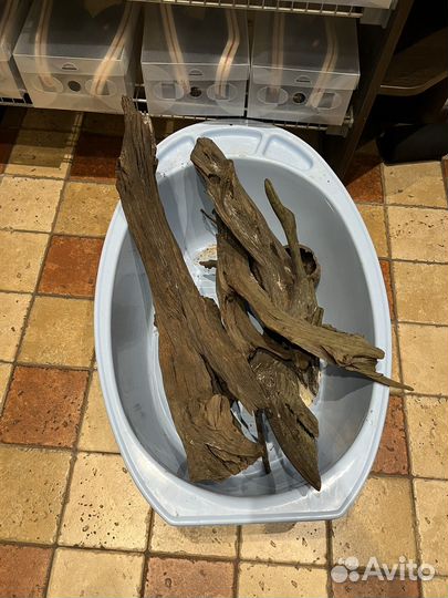 Коряга в аквариум