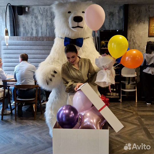 Поздравление Белого Мишки Зайца или Зайки Аниматор