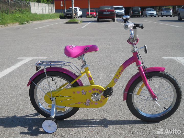 Велосипед 16 дюймов для принцесс от 4-х лет