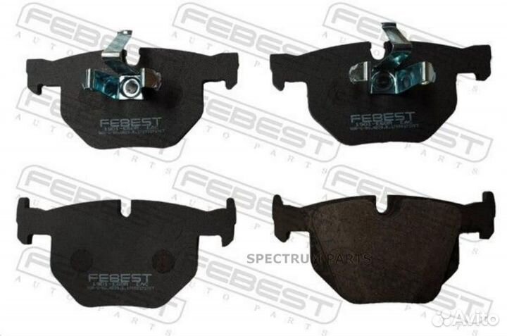 Febest 1901E60R колодки тормозные задние
