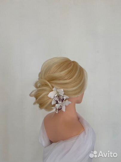 Манекен голова учебная натуральные волосы бу