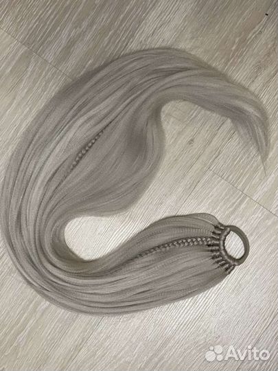 Хвост волосы на резинке