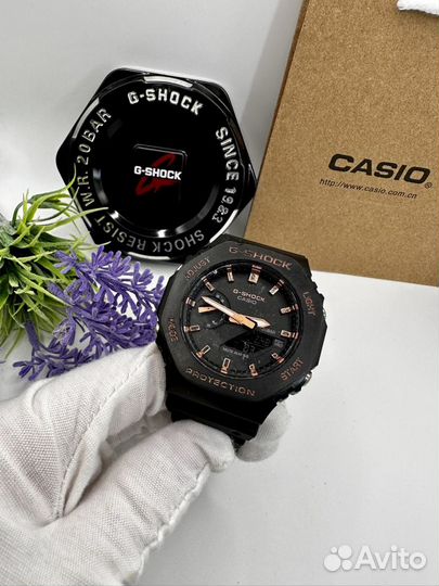 Часы casio g shock GA 2100 черные бронза